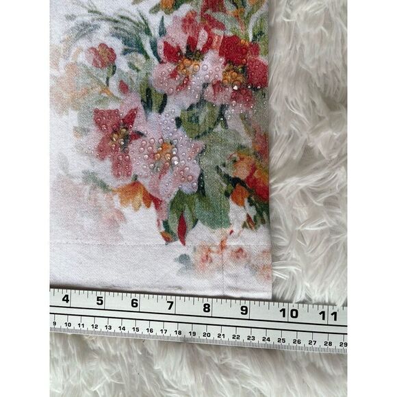 Guess Boot Mid Sexy Boot Floral Jeans Womens Sz 26 Embellishment Denim 26X32 - Picture 14 of 14